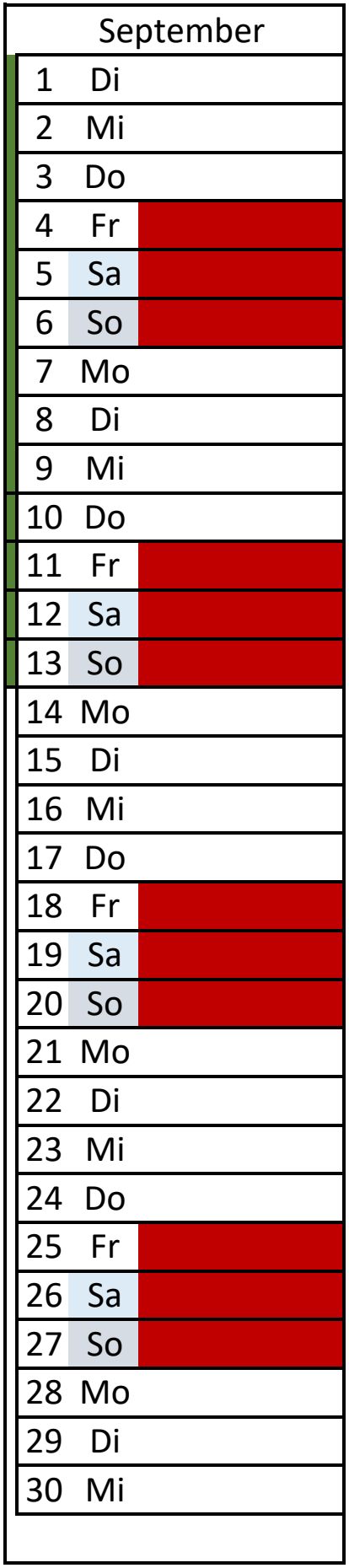 Kalenderblatt Abpril