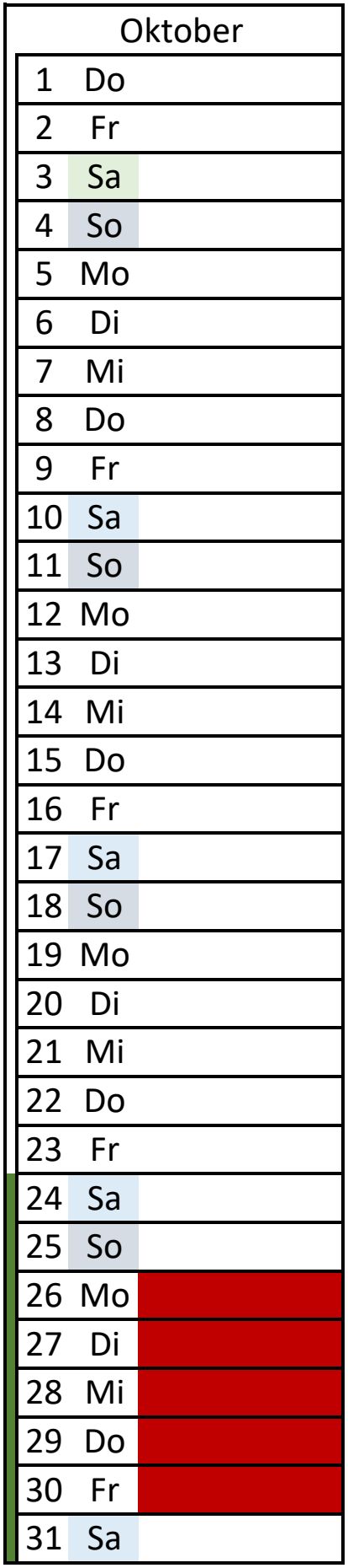 Kalenderblatt Abpril