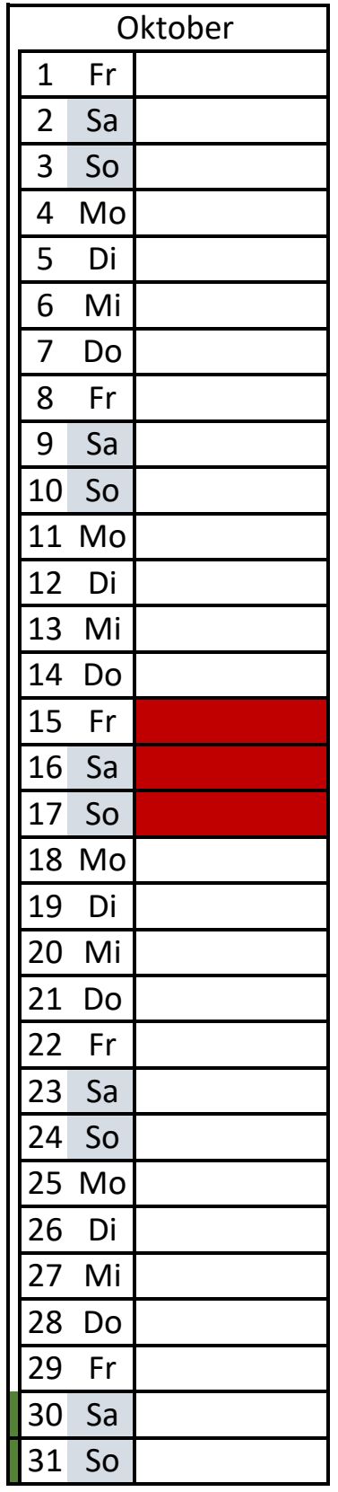 Kalenderblatt Abpril